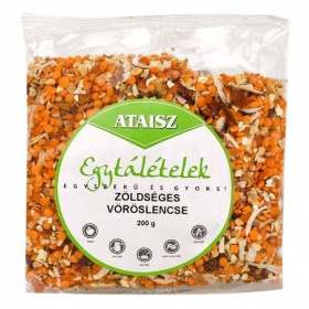 Ataisz zöldséges vöröslencse egytál pirított mogyoróval 200g