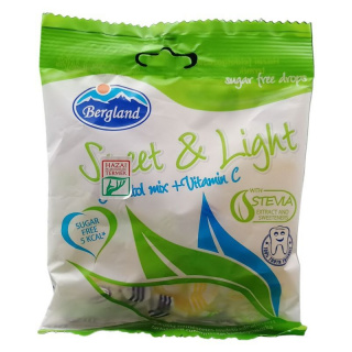 Bergland Sweet & Light cukormentes cukorka - mentol mix 60g