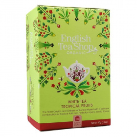 English Tea Shop 20 bio trópusi gyümölcsös fehér tea 40g
