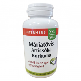 Interherb XXL Máriatövis, Articsóka, Kurkuma tabletta 90db