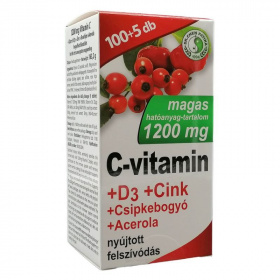 Dr. Chen C-vitamin 1200mg+D3-vitamin+cink+csipkebogyó+acerola filmtabletta 105db