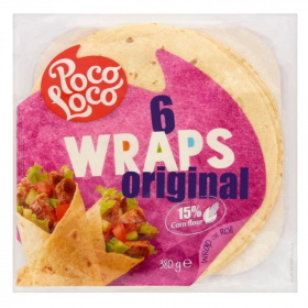Poco Loco wraps lágy tortilla 370g