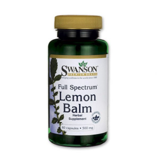 Swanson Lemon Balm (Citromfűlevél) 500mg kapszula 60db