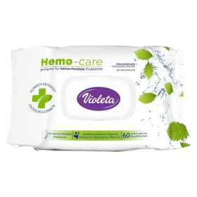 Violeta nedves toalett papír (hemocare aranyeres tünetek kezelésének kiegészítésére) 60db