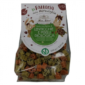 Pasta Natura BIO Lencse-borsó tészta Állatkás 250g