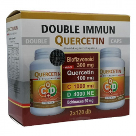 Double Immun Quercetin C+D vitamin Echinacea kapszula 2x120db