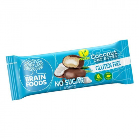 Brain Foods gluténmentes zabfalatok (csokoládéba mártott kókuszos, édesítőszerrel) 44 g