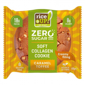 Rice Up zero kollagén, protein keksz karamell ízű 60g