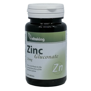 Vitaking Zinc Gluconate (Cink glükonát) 25mg tabletta 90db