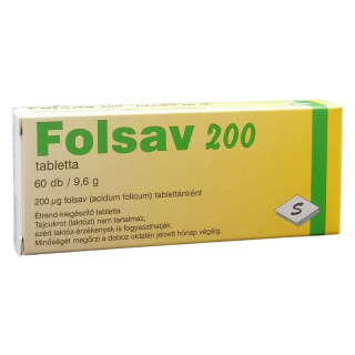 Selenium Pharma Folsav 200 tabletta 60db