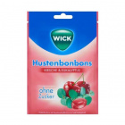 Wick cseresznye és eukaliptusz ízű cukormentes torokcukorka 72g Wick cseresznye és eukaliptusz ízű cukormentes torokcukorka 72g