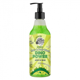 Skin Super Good 2in1 sampon és tusfürdő almával és körtével dino power 500ml