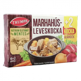 Thymos nátrium glutamát mentes marhahús leveskocka 6 + 2db