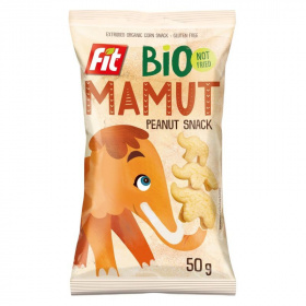 Fit bio mamut extrudált gluténmentes snack (mogyoró ízű) 50g