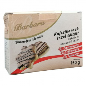 Barbara gluténmentes kajszibarack ízzel töltött linzer 180g