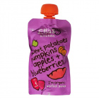 Ella's Kitchen bio édesburgonyás sütőtökpüré almával és áfonyával bébiétel 120g Ella's Kitchen bio édesburgonyás sütőtökpüré almával és áfonyával bébiétel 120g