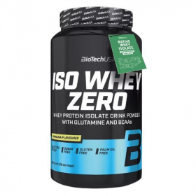 BioTechUSA Iso Whey Zero (banán) tejsavó fehérjepor 908g