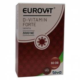 Eurovit D-vitamin 3000NE Forte tabletta 60db
