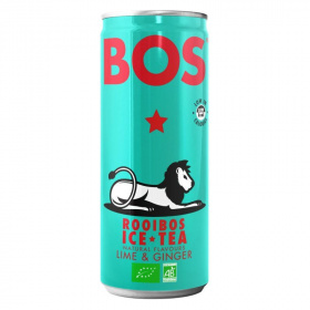 Bos organikus rooibos ice tea (lime és gyömbér) 250ml