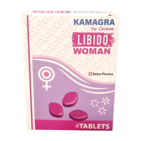 Kamagra Libido Woman tabletta 4db + ajándék Kamagra Energy Drink 250ml