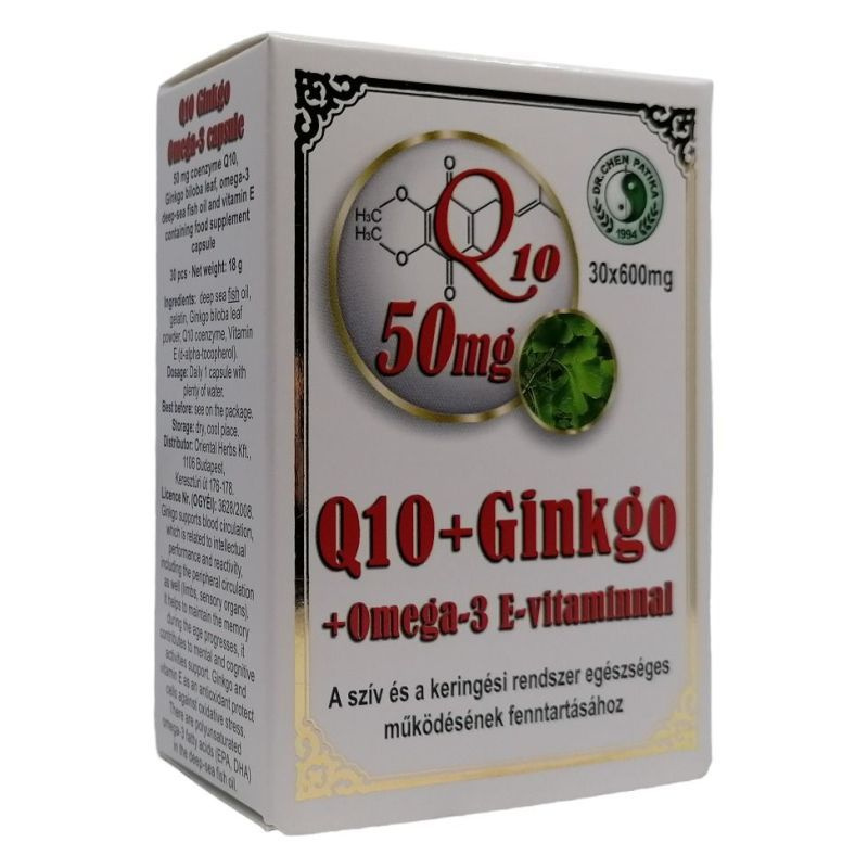 3835 Ft Dr. Chen Q10 Ginkgo Omega3 kapszula Evitaminnal 30db