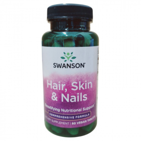 Swanson Hair Skin Nails (Haj bőr köröm) tabletta 60db