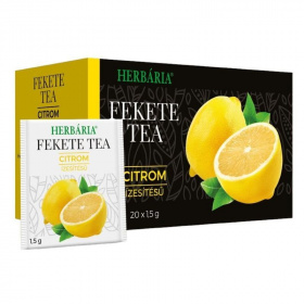 Herbária fekete tea citrom ízű 20db