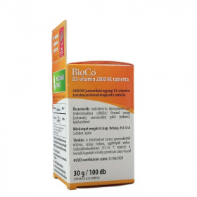 BioCo D3-vitamin 2000NE megapack tabletta 100db