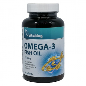 Vitaking Omega-3 Fish oil 1200mg halolaj gélkapszula 90db