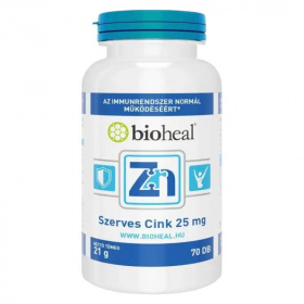 Bioheal Szerves Cink (25mg) tabletta 70db