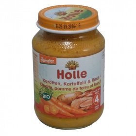 Holle Bio bébiétel - marhahús, sárgarépa, burgonya marhahússal) 190g