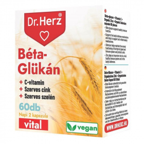 Dr. Herz béta-glükán+szerves cink, szelén+c-vitamin vegán kapszula 60db