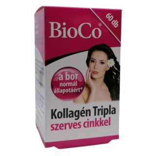 BioCo Kollagén Tripla tabletta szerves cinkkel 60db