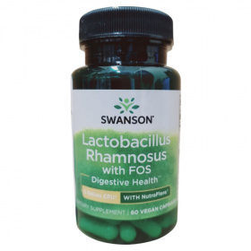 Swanson Lactobacillus Rhamnosus with FOS (5MrdCFU) növényi kapszula 60db
