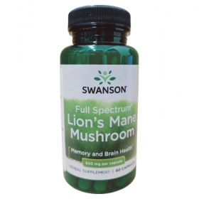 Swanson Lions Mane süngomba kivonat 500mg kapszula 60db