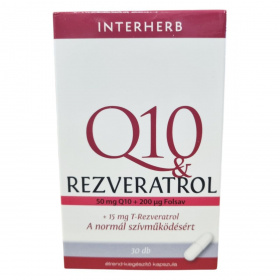 Interherb Q10 and Rezveratrol kapszula 30db