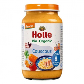 Holle bio bébiétel - kuszkusz, zöldségek, csirkehús 220g
