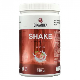 Organika shake (eper ízű) italpor 450g