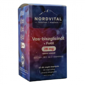 Nordvital Vas-biszglicinát vegán kapszula 60 db