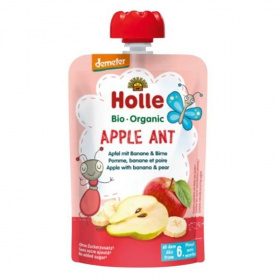 Holle bio gyümölcspüré, apple ant - alma, banán, körte 100g