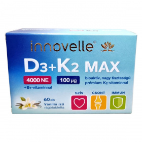Innovelle D3+K2 Max 4000NE rágótabletta 60db