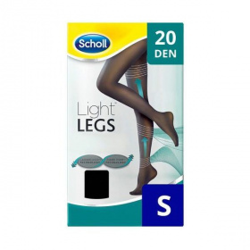 Scholl Light Legs Black 20 DEN S kompressziós harisnya 1db