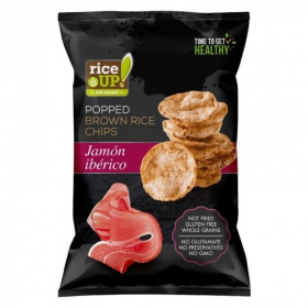 Rice Up bio puffasztott barnarizs chips - ibériai sonka 60g
