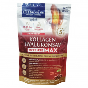 Interherb Kollagén Hyaluronsav Intense-Max porcépítő italpor - meggy ízű 340g