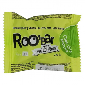 Roobar Bio nyers Energiagolyó Matcha-Csoki 22 g