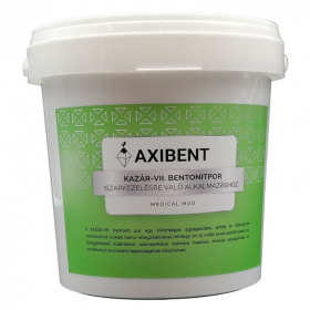 Axibent Kazár-VII. bentonitpor iszapkezelésre való alkalmazáshoz 1000g