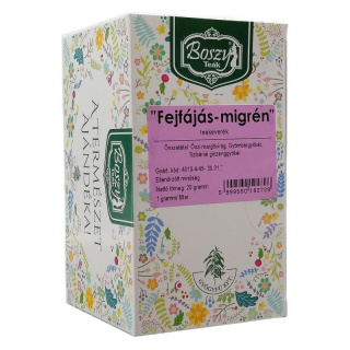 Boszy Fejfájás-Migrén filteres tea 20db