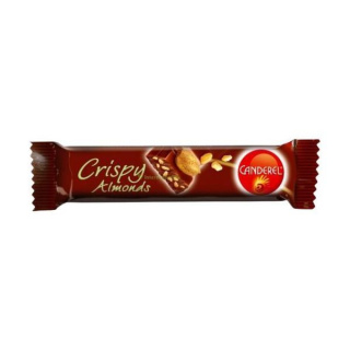 Canderel mandulás crispy csokoládé szelet 27g