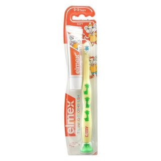Elmex gyakorló fogkefe Elmex 9,4ml-es gyermekfogkrém mintával 1db