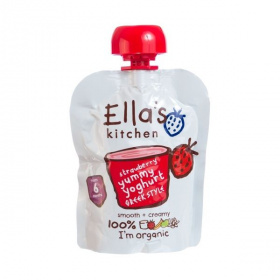 Ella’s Kitchen bio görög joghurt szamócával bébiétel 90g